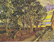 Vincent Van Gogh Garden of the Hospital Saint-Paul oil painting picture wholesale
